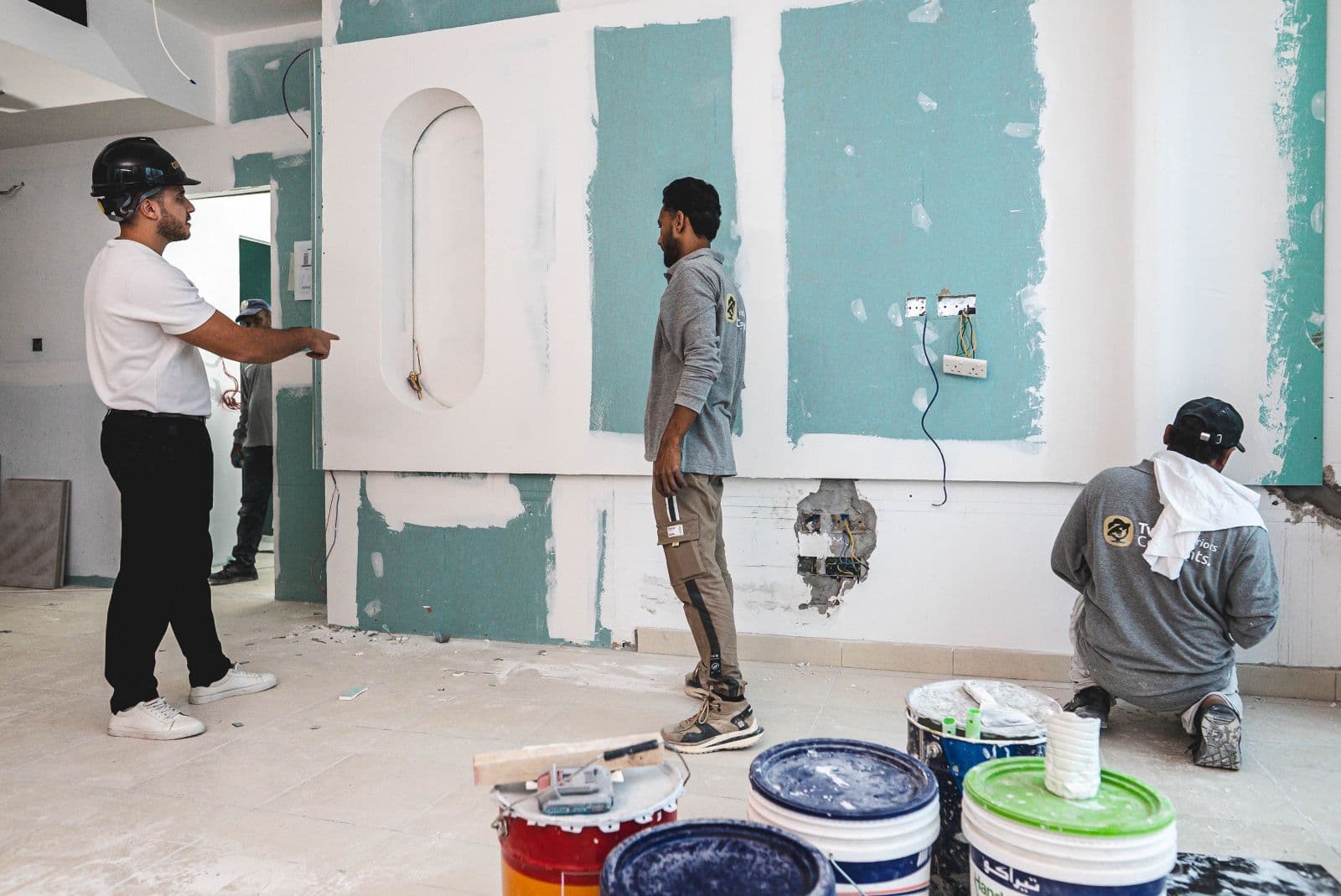 Two Continents Interior Design team on site