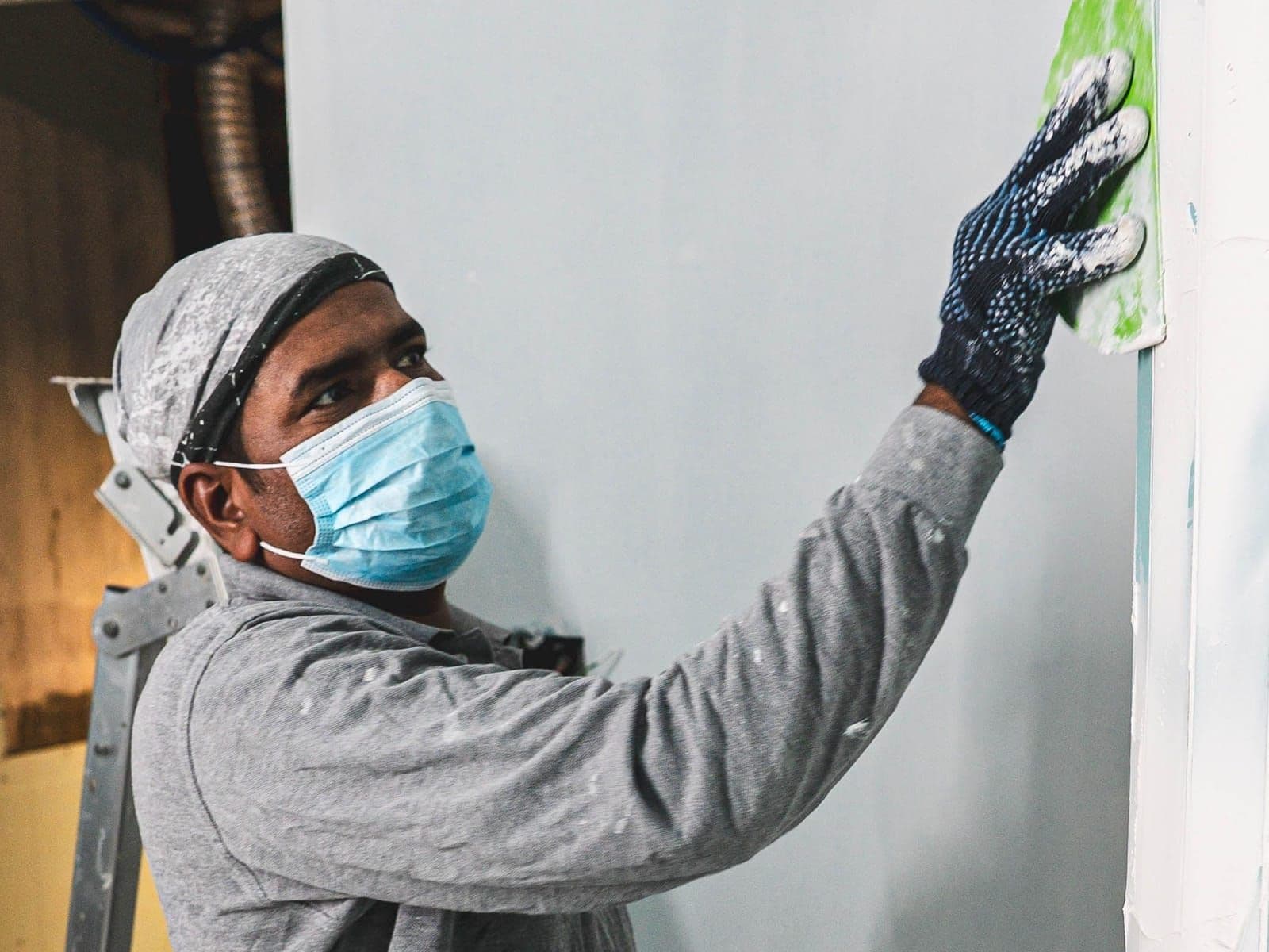 Two Continents Interiors team at work on site